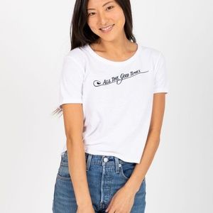 NWT Levi's "All the Good Times" Graphic Ringer Tee